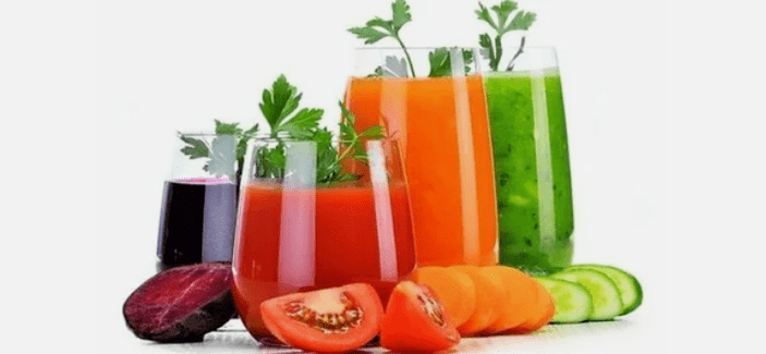 Diet suco japonês vegetal e frutas