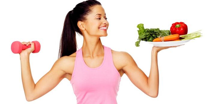 alimentação saudável e exercícios para perda de peso em um mês